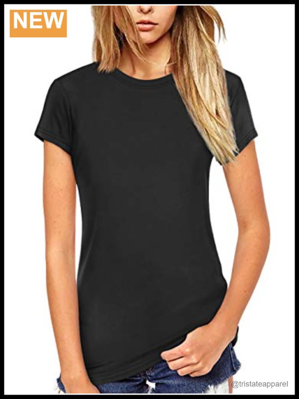 Women Short Sleeve Crew Neck Soft Cotton T-Shirt Summer Basic Tee Top